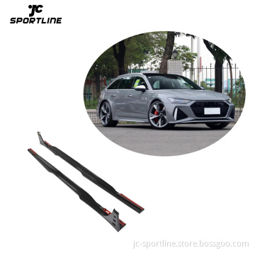 RS6 C8 Carbon Fiber Side Skirts for Audi RS6 C8 2019-2021